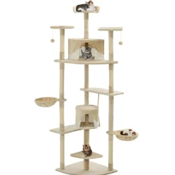 vidaXL Arbre à chat avec griffoirs en sisal 203 cm