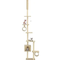 vidaXL Arbre à chat avec griffoirs en sisal 260 cm