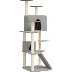 vidaXL Arbre à chat avec griffoirs en sisal 153 cm