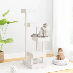 vidaXL Arbre à chat 45,5x49x103 cm Bois de pin massif