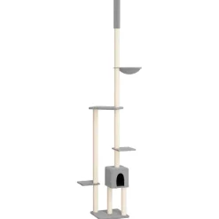 vidaXL Arbre à chat du sol au plafond 258,5-284,5 cm