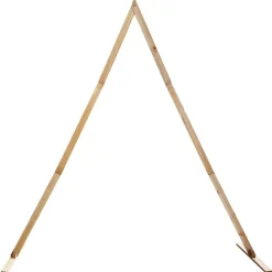 Pelouses & Jardins-vidaXL Arche de mariage Marron Clair 202 x 95 x 254 cm