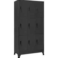 vidaXL Armoire à casiers 90x45x180 cm Acier