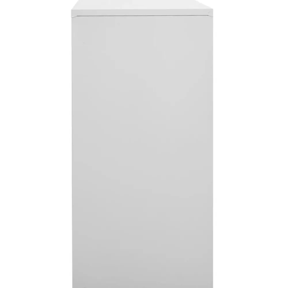 Armoires & Meubles De Rangement-vidaXL Armoire à casiers 90x45x92,5 cm Acier Gris clair