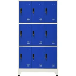 vidaXL Armoire à casiers 90x45x180 cm Acier