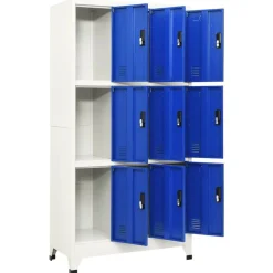 vidaXL Armoire à casiers 90x45x180 cm Acier