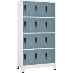 vidaXL Armoire à casiers 90x45x180 cm Acier