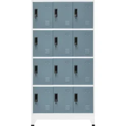 vidaXL Armoire à casiers 90x45x180 cm Acier