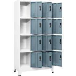 vidaXL Armoire à casiers 90x45x180 cm Acier