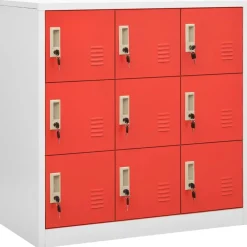 vidaXL Armoire à casiers 90x45x92,5 cm Acier