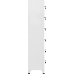 Armoires & Meubles De Rangement-vidaXL Armoire à casiers clair 38x40x180 cm Acier Gris