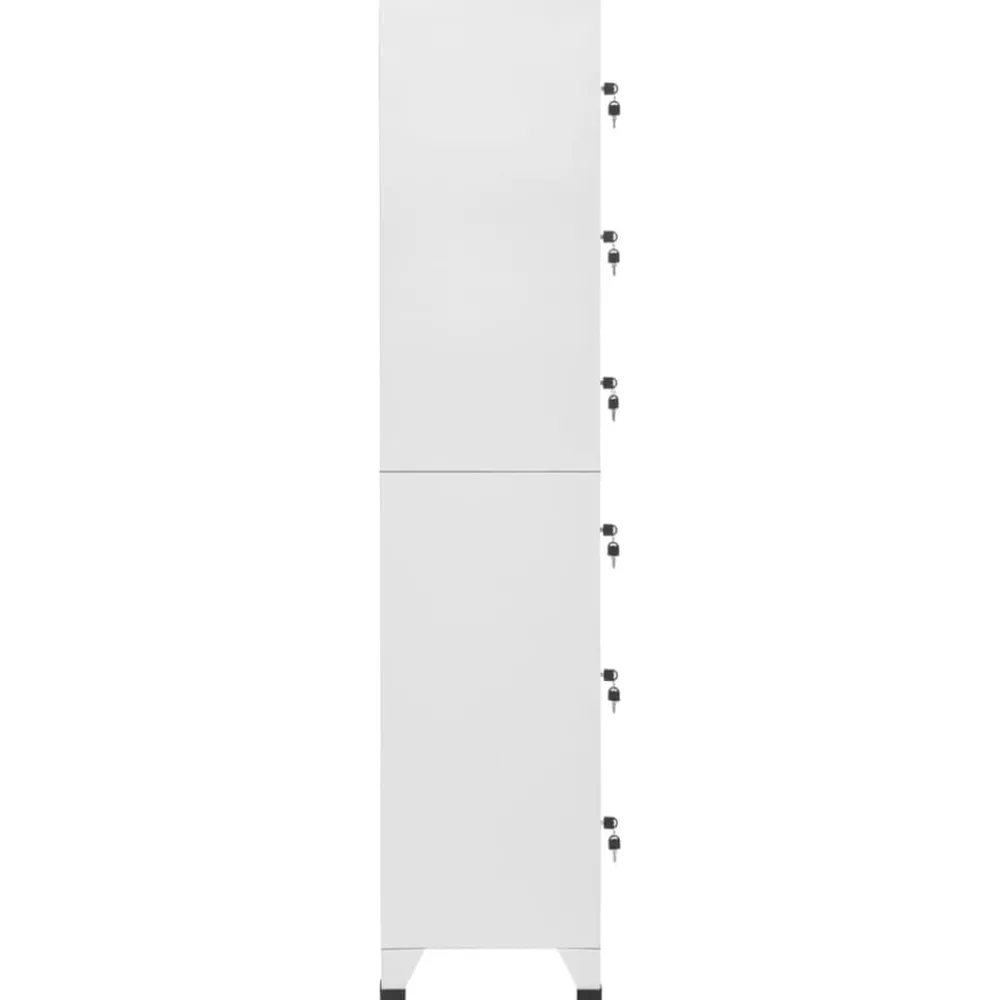 Armoires & Meubles De Rangement-vidaXL Armoire à casiers clair 38x40x180 cm Acier Gris