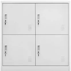 Armoires & Meubles De Rangement-vidaXL Armoire à casiers 90x45x92,5 cm Acier Gris clair