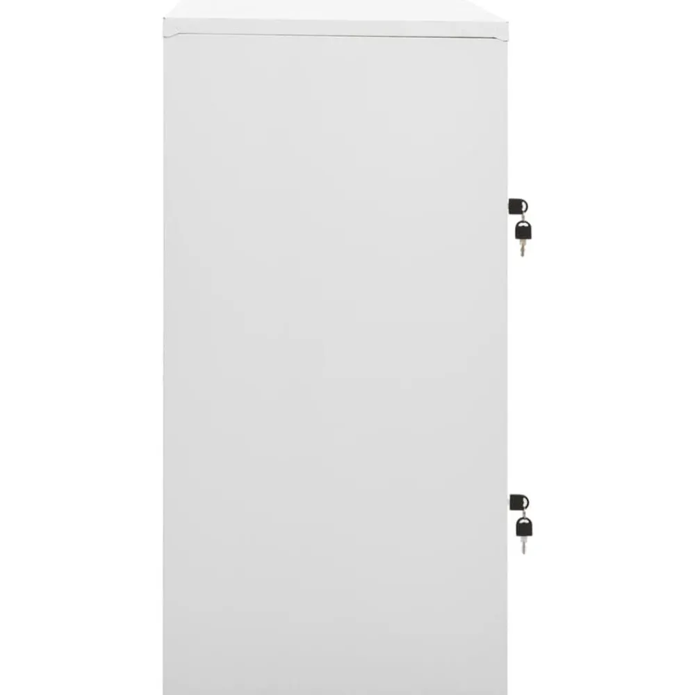Armoires & Meubles De Rangement-vidaXL Armoire à casiers 90x45x92,5 cm Acier Gris clair