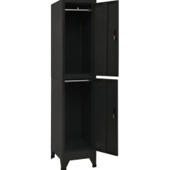 Armoires & Meubles De Rangement-vidaXL Armoire à casiers 38x45x180 cm Acier Noir