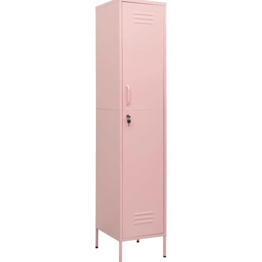 Armoires & Meubles De Rangement-vidaXL Armoire à casiers 35x46x180 cm Acier Rose
