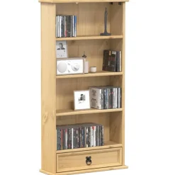 vidaXL Armoire à CD Corona 52x17,5x103 cm bois de pin massif