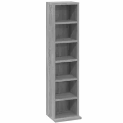 Armoires & Meubles De Rangement-vidaXL Armoire à CD 21x20x88 cm Bois d'ingénierie Sonoma gris