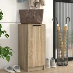 Produits Ménagers-vidaXL Armoire à chaussures Chêne Sonoma 30x35x70 cm Bois d'ingénierie Ch&ecirc;ne sonoma