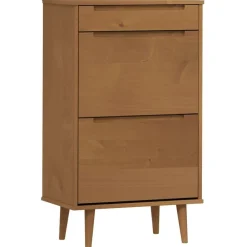 vidaXL Armoire à chaussures MOLDE 59,5x35x103 cm Bois de pin