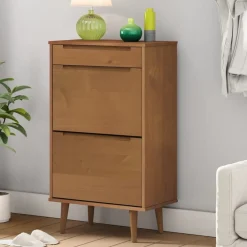 vidaXL Armoire à chaussures MOLDE 59,5x35x103 cm Bois de pin