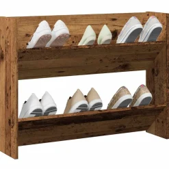 vidaXL Armoire à chaussures murale bois d'ingénierie