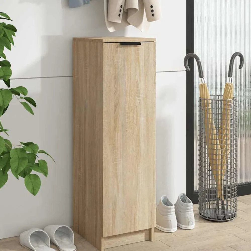 Produits Ménagers|Armoires & Meubles De Rangement-vidaXL Armoire à chaussures Chêne Sonoma 30x35x100cm Bois d'ingénierie Chêne sonoma