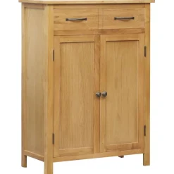 vidaXL Armoire à chaussures 76x37x105 cm Bois de chêne solide