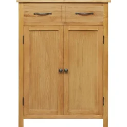 vidaXL Armoire à chaussures 76x37x105 cm Bois de chêne solide