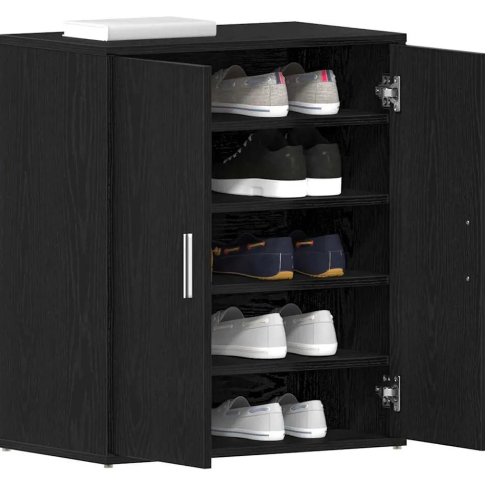 Produits Ménagers-vidaXL Armoire à chaussures Blanc 60x35x70 cm Bois d’ingénierie