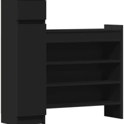 vidaXL Armoire à chaussures 100,5x28x100 cm bois d'ingénierie