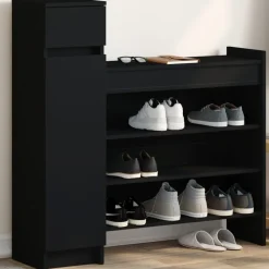 vidaXL Armoire à chaussures 100,5x28x100 cm bois d'ingénierie