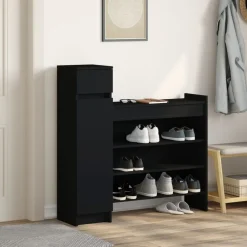 vidaXL Armoire à chaussures 100,5x28x100 cm bois d'ingénierie