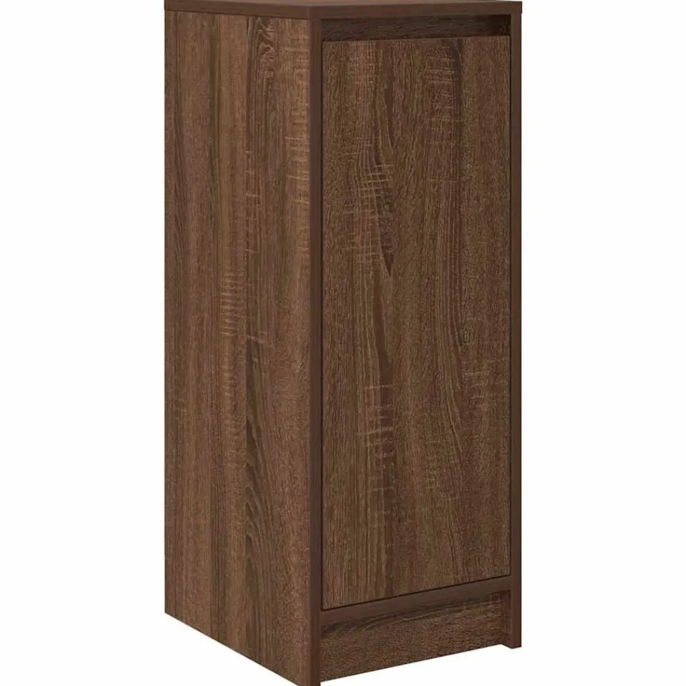 vidaXL Armoire à chaussures chêne marron 29,5x34x76 cm bois ingénierie
