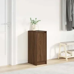 vidaXL Armoire à chaussures chêne marron 29,5x34x76 cm bois ingénierie