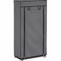 vidaXL Armoire à chaussures avec housse 58x28x106 cm Tissu