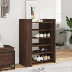 Produits Ménagers-vidaXL Armoire à chaussures chêne marron 74,5x37,5x100 cm Ch&ecirc;ne marron