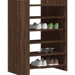 Produits Ménagers-vidaXL Armoire à chaussures chêne marron 74,5x37,5x100 cm Ch&ecirc;ne marron