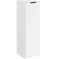 Produits Ménagers-vidaXL Armoire à chaussures 30x35x100 cm Bois d'ingénierie Blanc