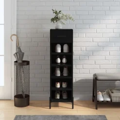 vidaXL Armoire à chaussures 30x35x105 cm bois d'ingénierie