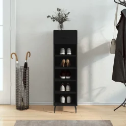 vidaXL Armoire à chaussures 30x35x105 cm bois d'ingénierie