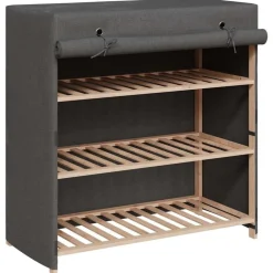 vidaXL Armoire à chaussures avec housse 79x40x80 cm Tissu