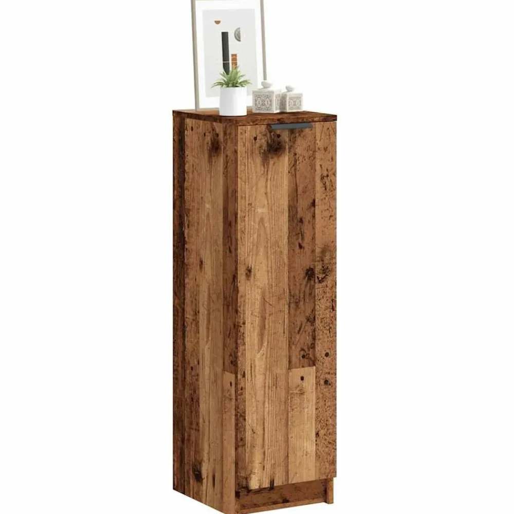 Produits Ménagers-vidaXL Armoire à chaussures 29,5x35x100,5cm bois ingénierie Vieux bois
