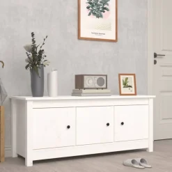 vidaXL Armoire à chaussures 110x38x45,5 cm Bois de pin massif