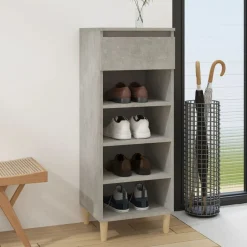 vidaXL Armoire à chaussures 40x36x105 cm Bois d'ingénierie