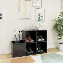 vidaXL Armoire à chaussures entrée 105x35,5x70 cm bois ingénierie