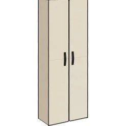 vidaXL Armoire à chaussures Crème 60x30x166 cm Tissu