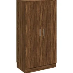 Produits Ménagers-vidaXL Armoire à chaussures Chêne marron 55x35x108cm Bois d'ingénierie Chêne marron