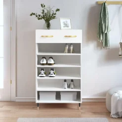 vidaXL Armoire à chaussures 60x35x105 cm bois d'ingénierie