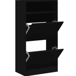 vidaXL Armoire à chaussures 60x34x116 cm bois d'ingénierie
